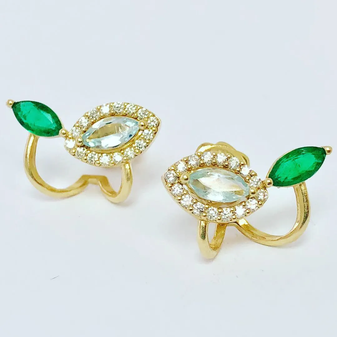 GREEN IVY EARRINGS