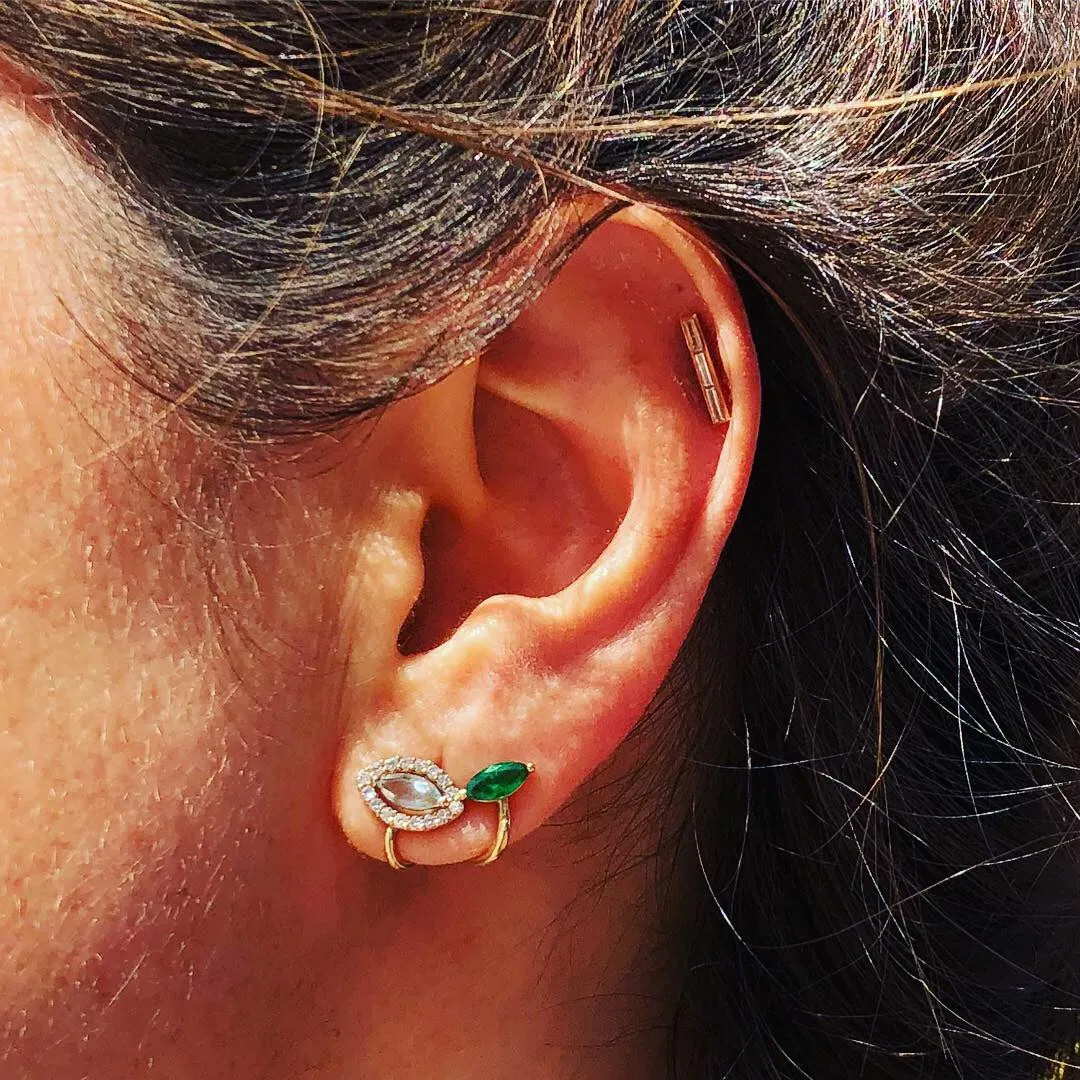 GREEN IVY EARRINGS