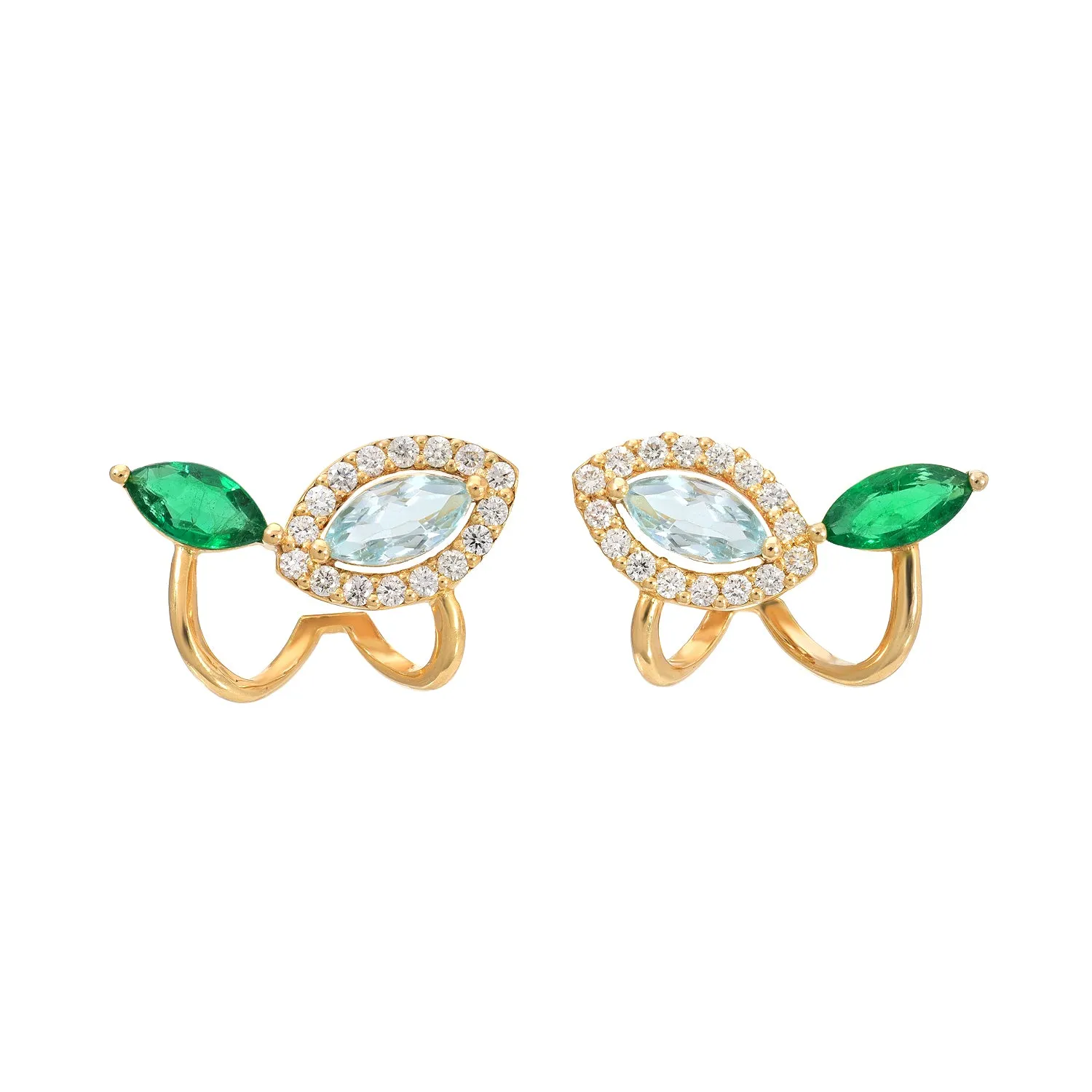 GREEN IVY EARRINGS