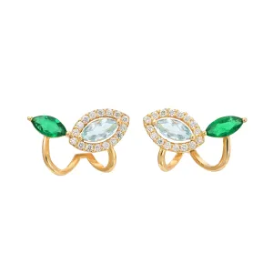 GREEN IVY EARRINGS