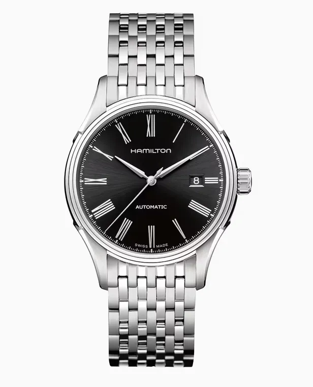 Hamilton American Classic Valiant Auto Stainless Steel Case Black Dial Round Men's Watch H39515134