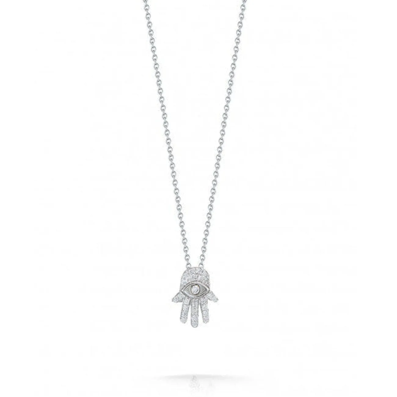 HAMSA PENDANT WITH DIAMONDS