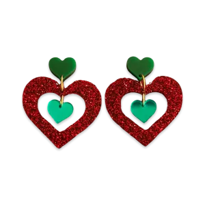 Heart of Christmas - earrings