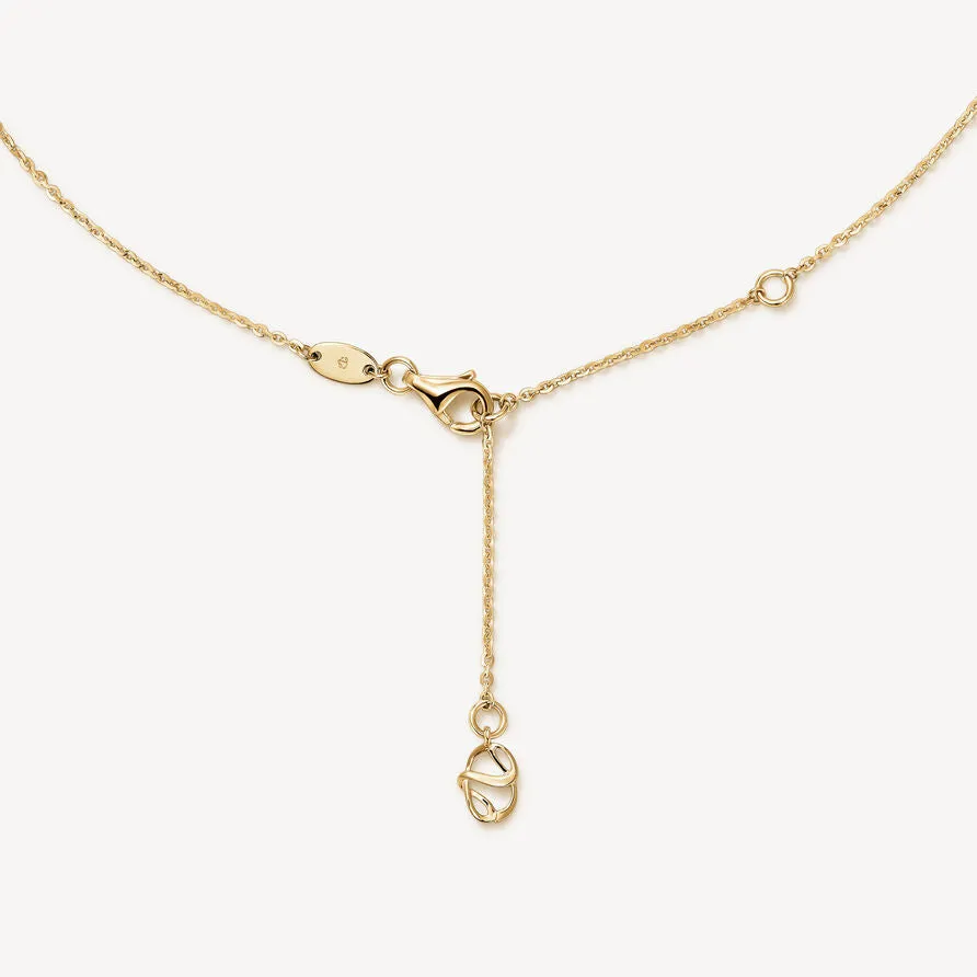 Hearts on Fire 18k Yellow Gold Vela Double Row Diamond Pendant Necklace