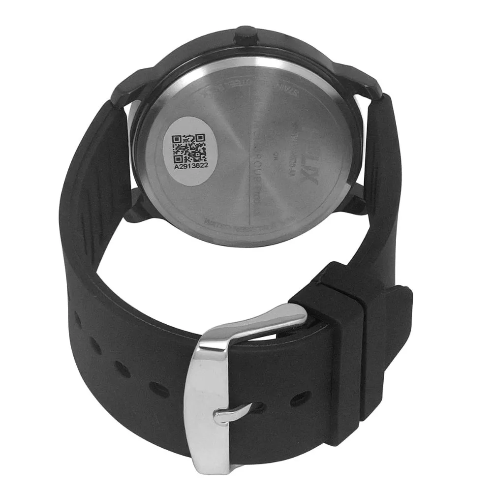 Helix By Timex Black Round Analog Silicone Watch Men -TW039HG20