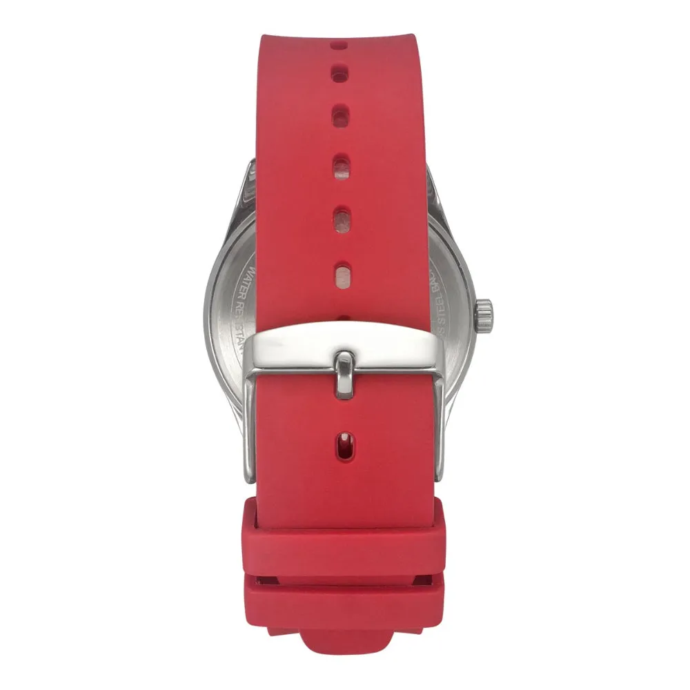 Helix By Timex White Round Analog Silicone Watch Men -TW031HG18