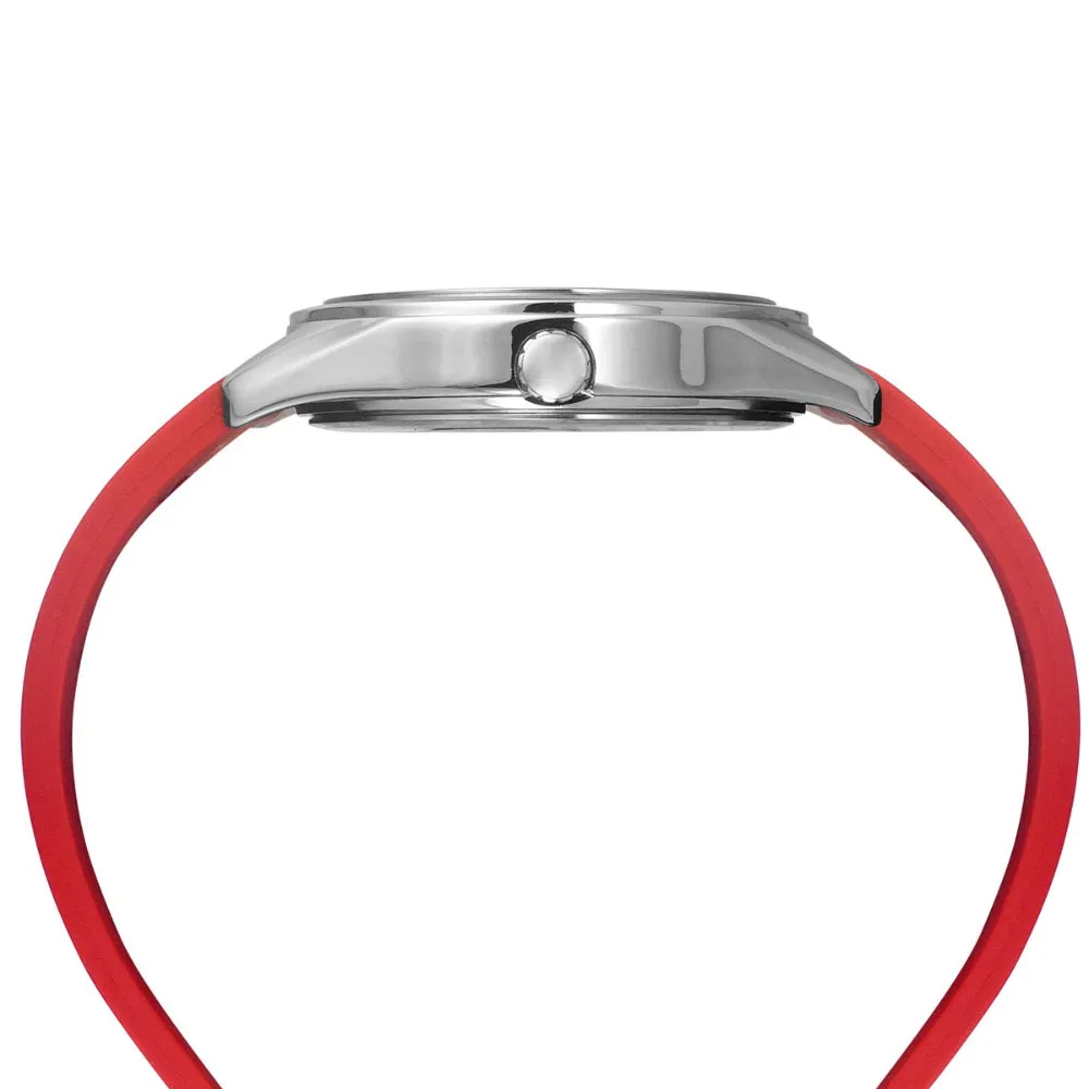 Helix By Timex White Round Analog Silicone Watch Men -TW031HG18
