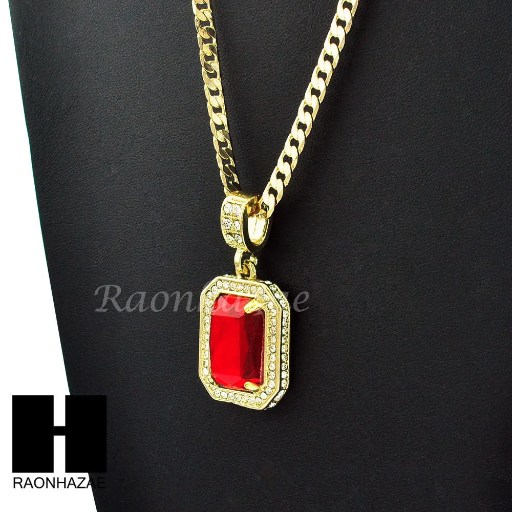 HIP HOP MEEK MILL LAB DIAMOND WATCH RUBY NECKLACE BRACELET EARRING S00