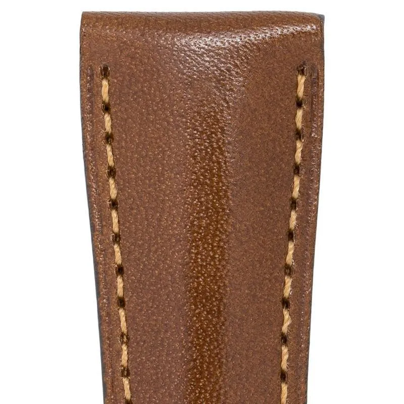 Hirsch SIENA Tuscan Leather Watch Strap in GOLD BROWN
