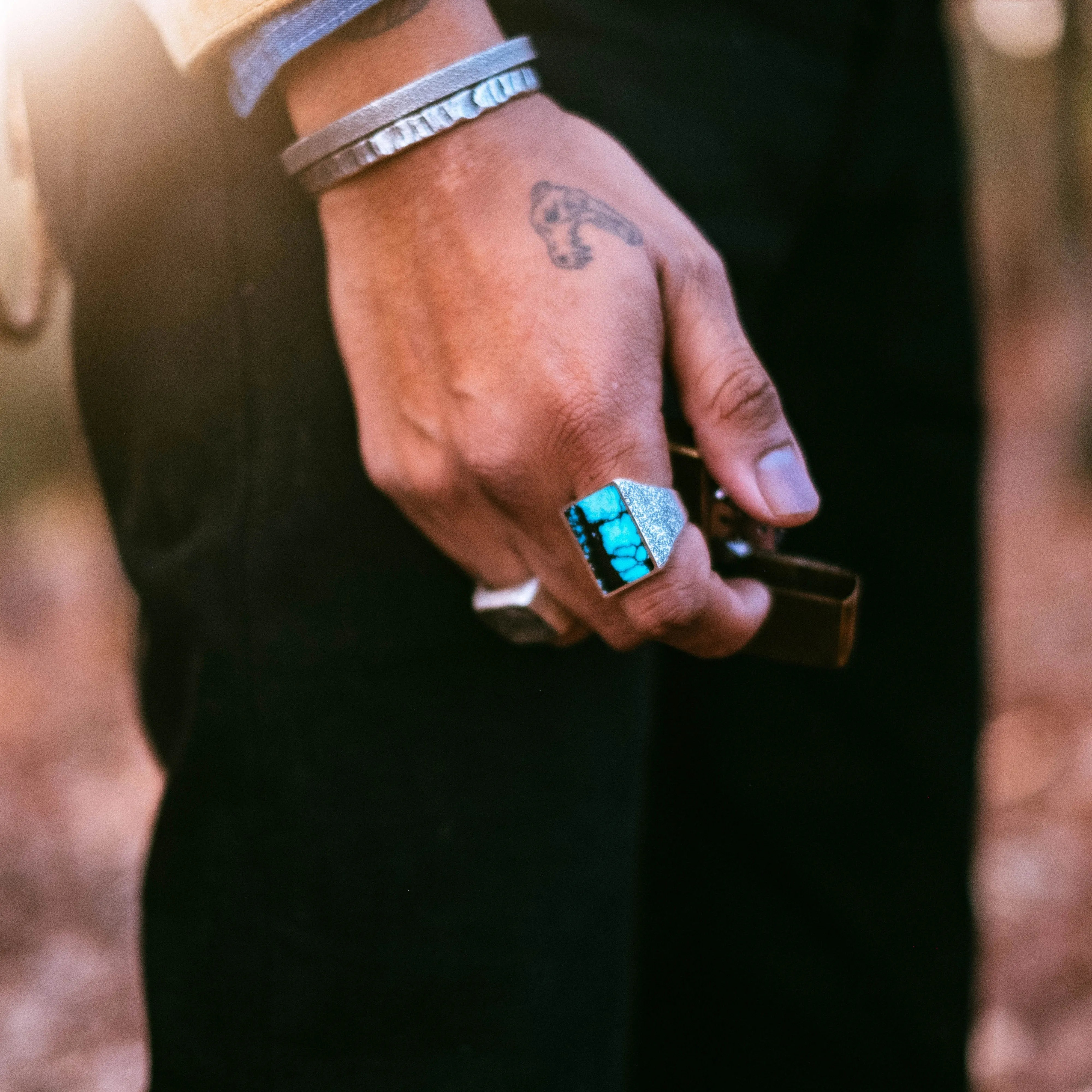 Hubei Turquoise Texture Signet