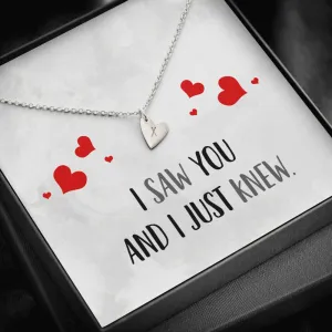 I Just Knew Heart Charm Necklace