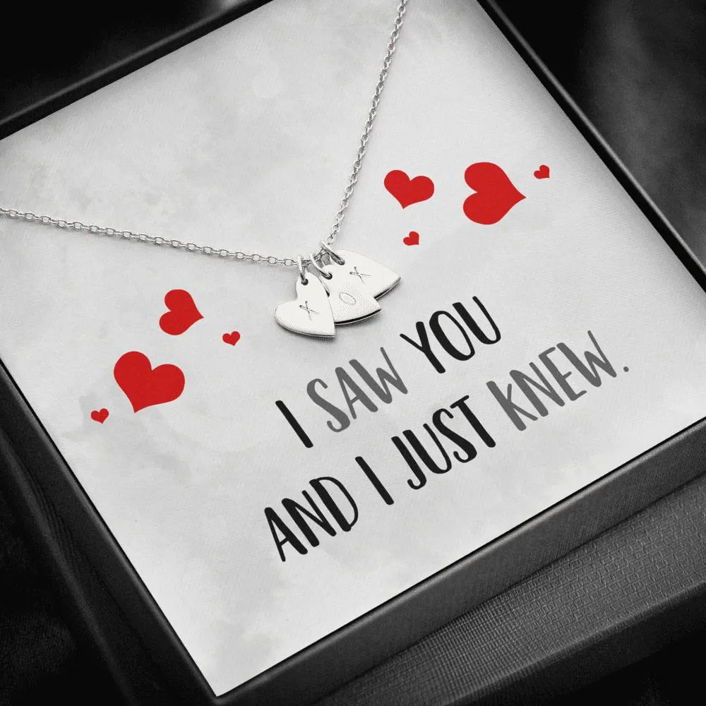 I Just Knew Heart Charm Necklace