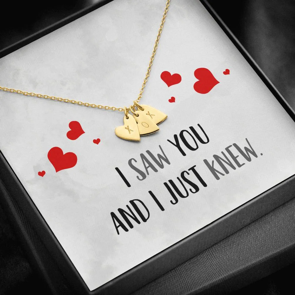 I Just Knew Heart Charm Necklace