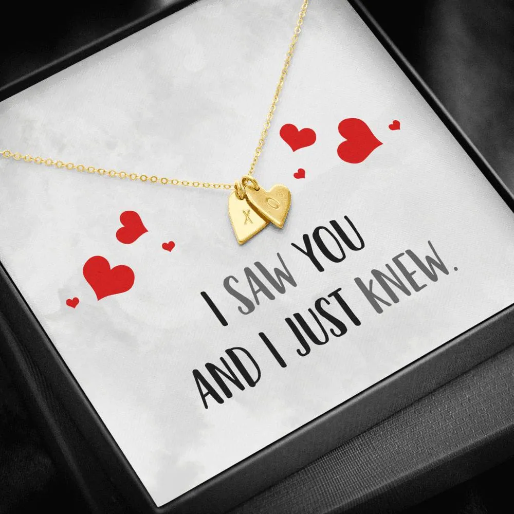 I Just Knew Heart Charm Necklace