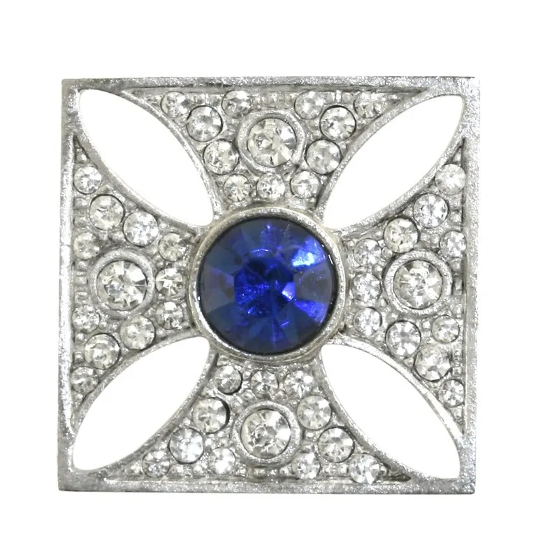 Imperial State Crown Cross Brooch