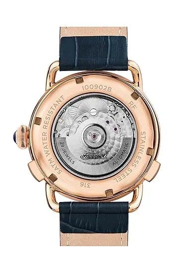 Ingersoll Automatic Analog Blue Dial Leather Strap Men's Watch - I00902B