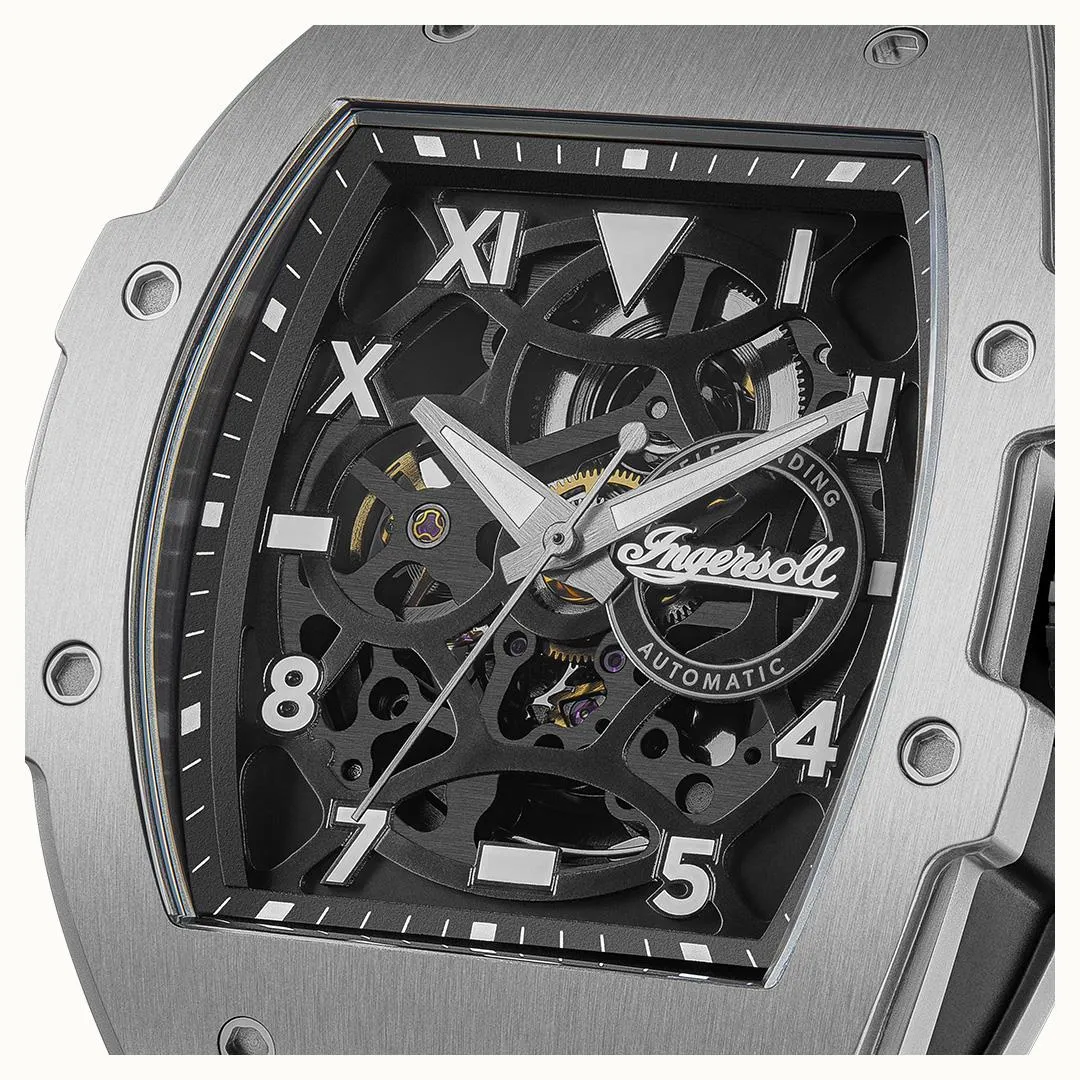 Ingersoll Automatic Black Skeleton Dial Analog Men's Watch - I15301
