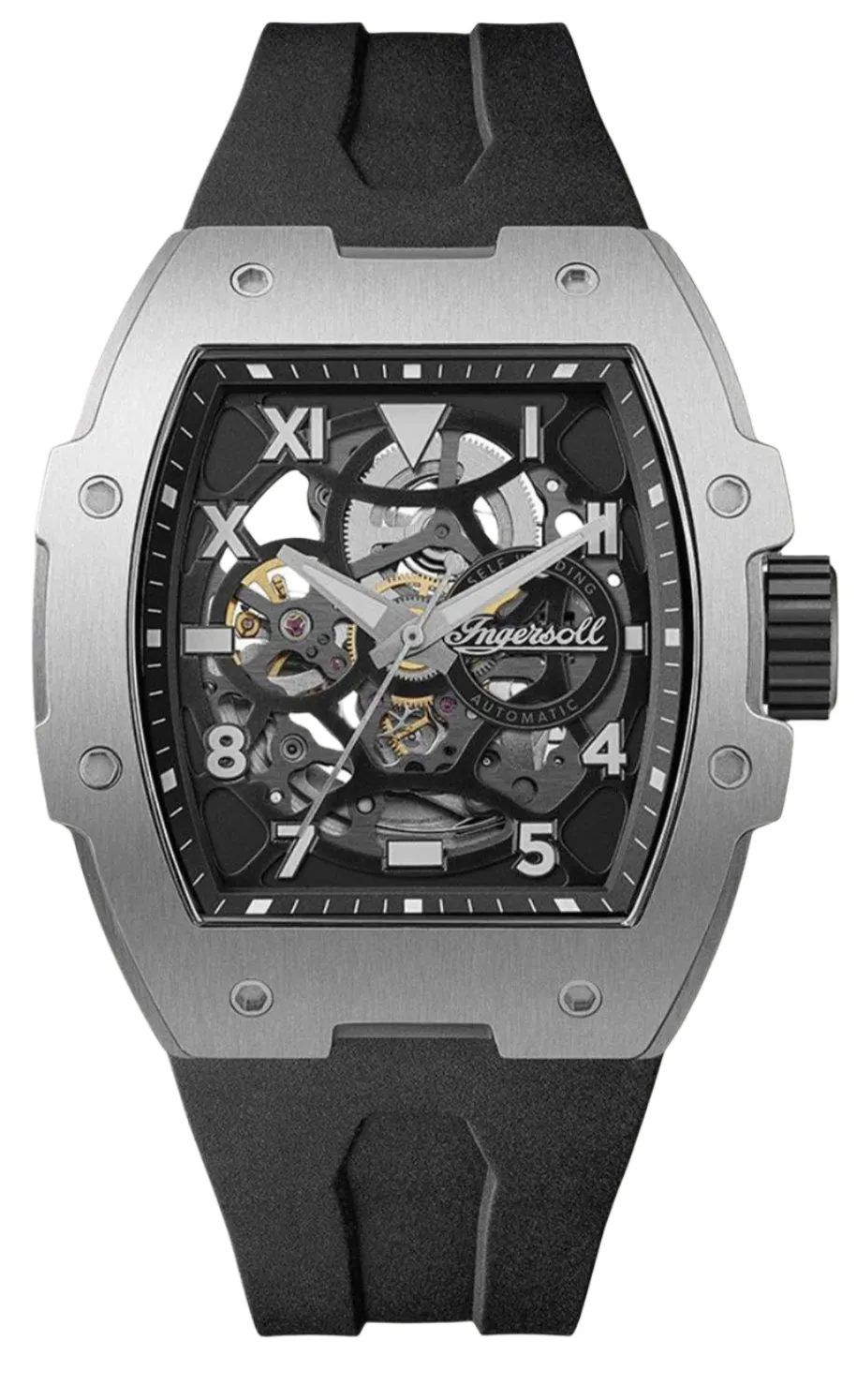 Ingersoll Automatic Black Skeleton Dial Analog Men's Watch - I15301