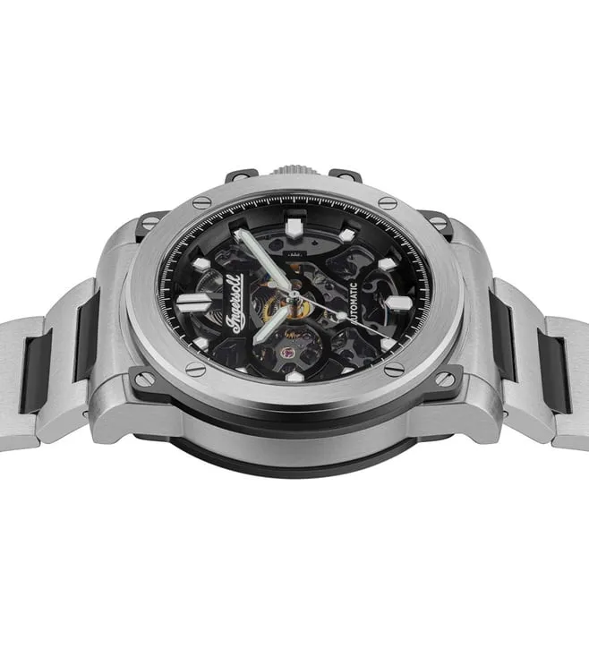 Ingersoll Automatic Black Skeleton Dial With Lifetime Warranty Analog Watch - For Gents  I14403