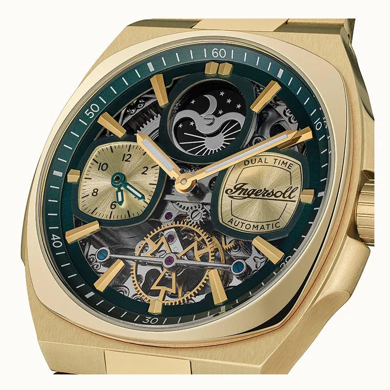 Ingersoll Automatic Gold Dial with Lifetime Warranty Analog Watch - for Men I15803
