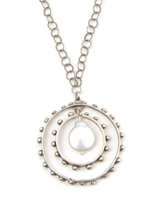 JHC Ripple Pendant with coin pearl