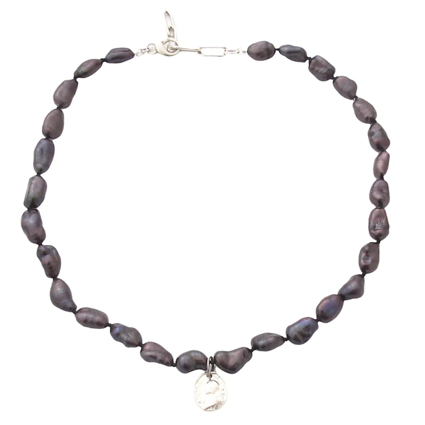 Keshi Pearl & Coin Necklace