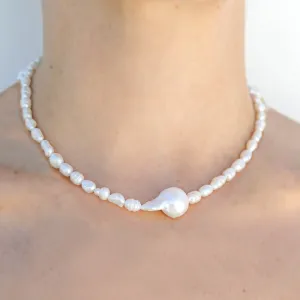 Keshi Pearl Layer Necklace