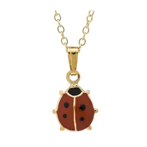 Kiddie Kraft 14K Yellow Gold Filled Ladybug Baby Necklace