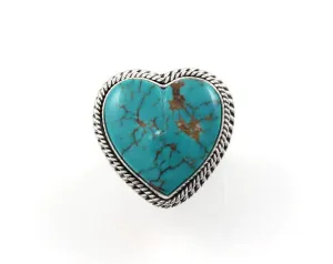 Kingman Turquoise Heart Ring