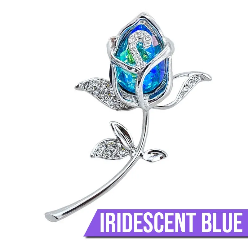 Laleh Crystal Tulip Brooch