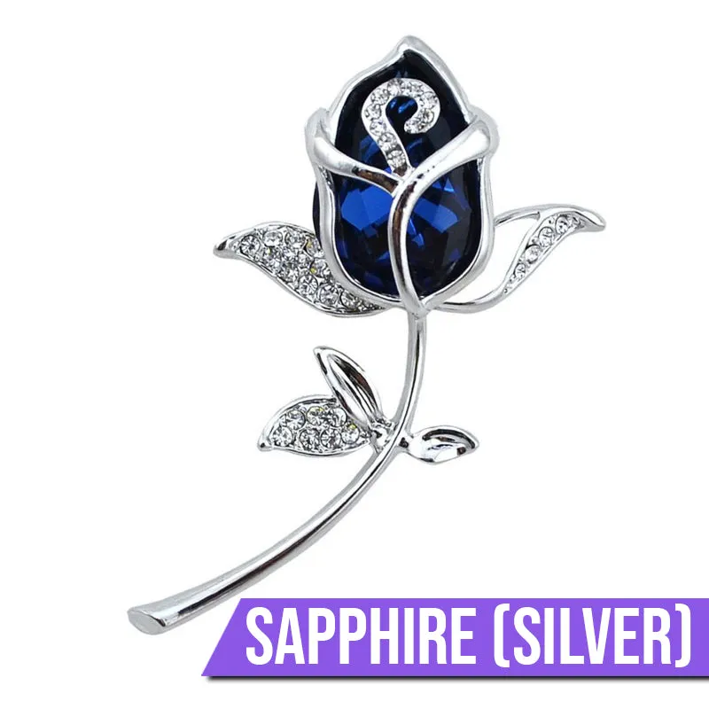 Laleh Crystal Tulip Brooch