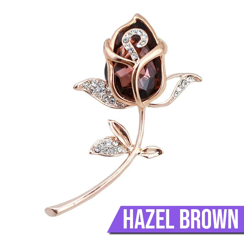 Laleh Crystal Tulip Brooch