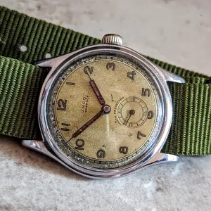 LANCO Waterproof Watch 15 Rubis Cal. 1022 ShockProtected Military Style Wristwatch