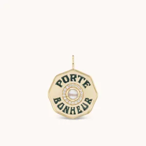Large Porte Bonheur Charm Pearl