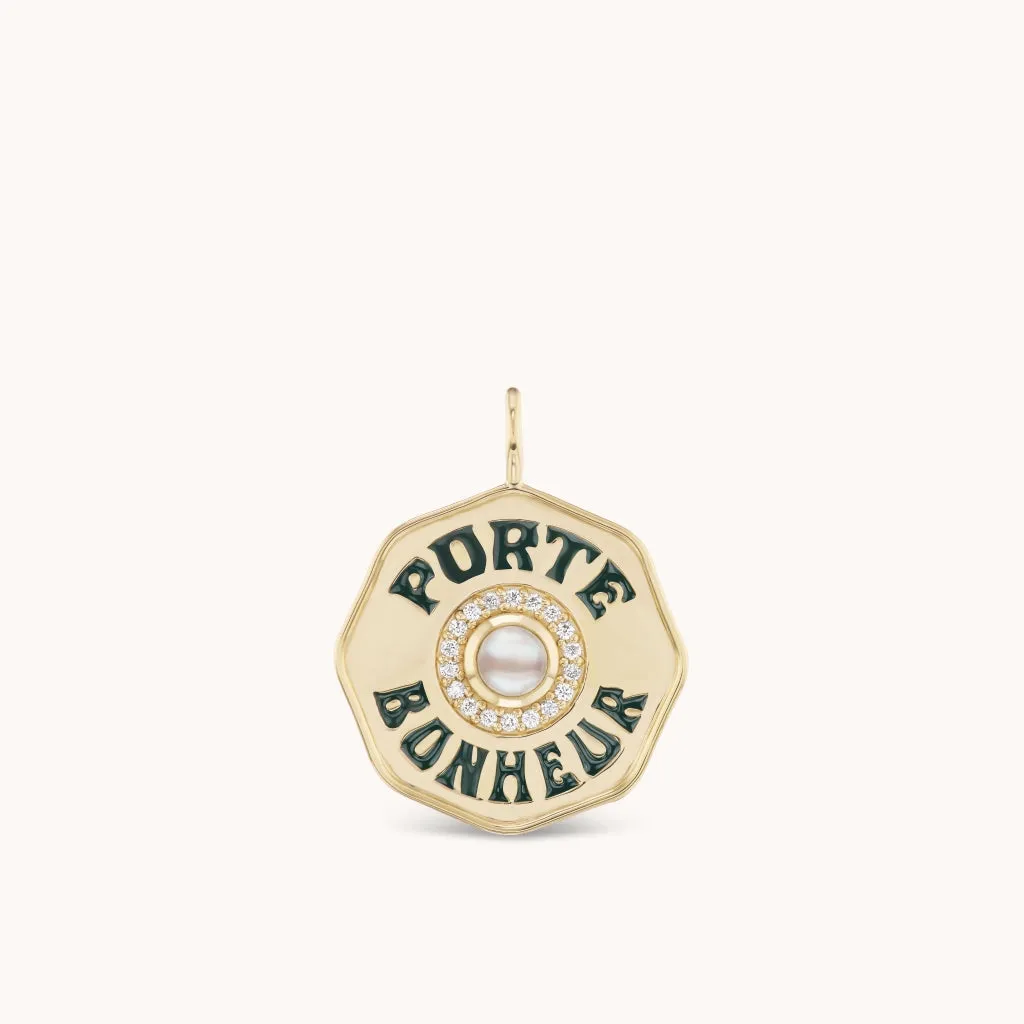 Large Porte Bonheur Charm Pearl