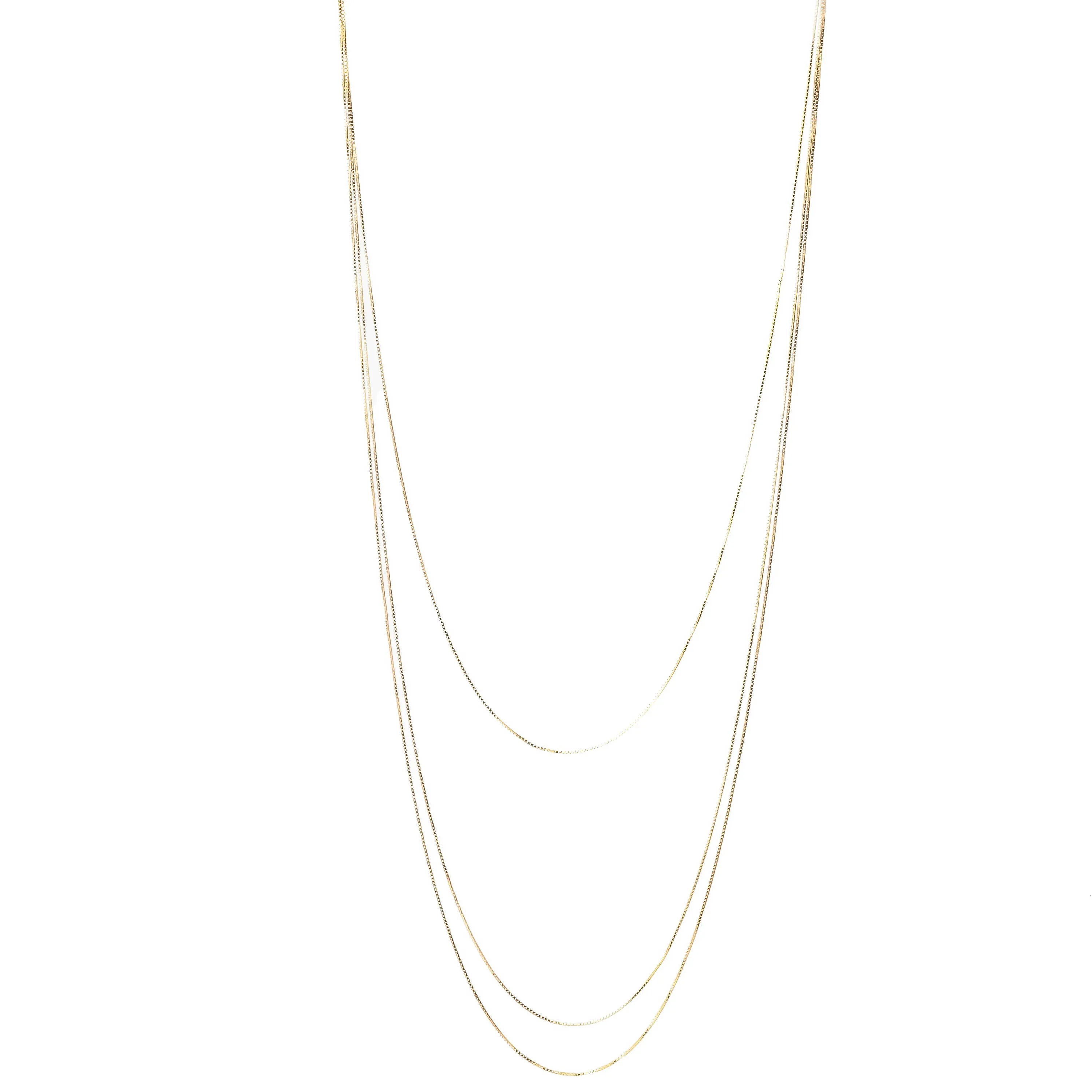 Layered Box Chain Necklace