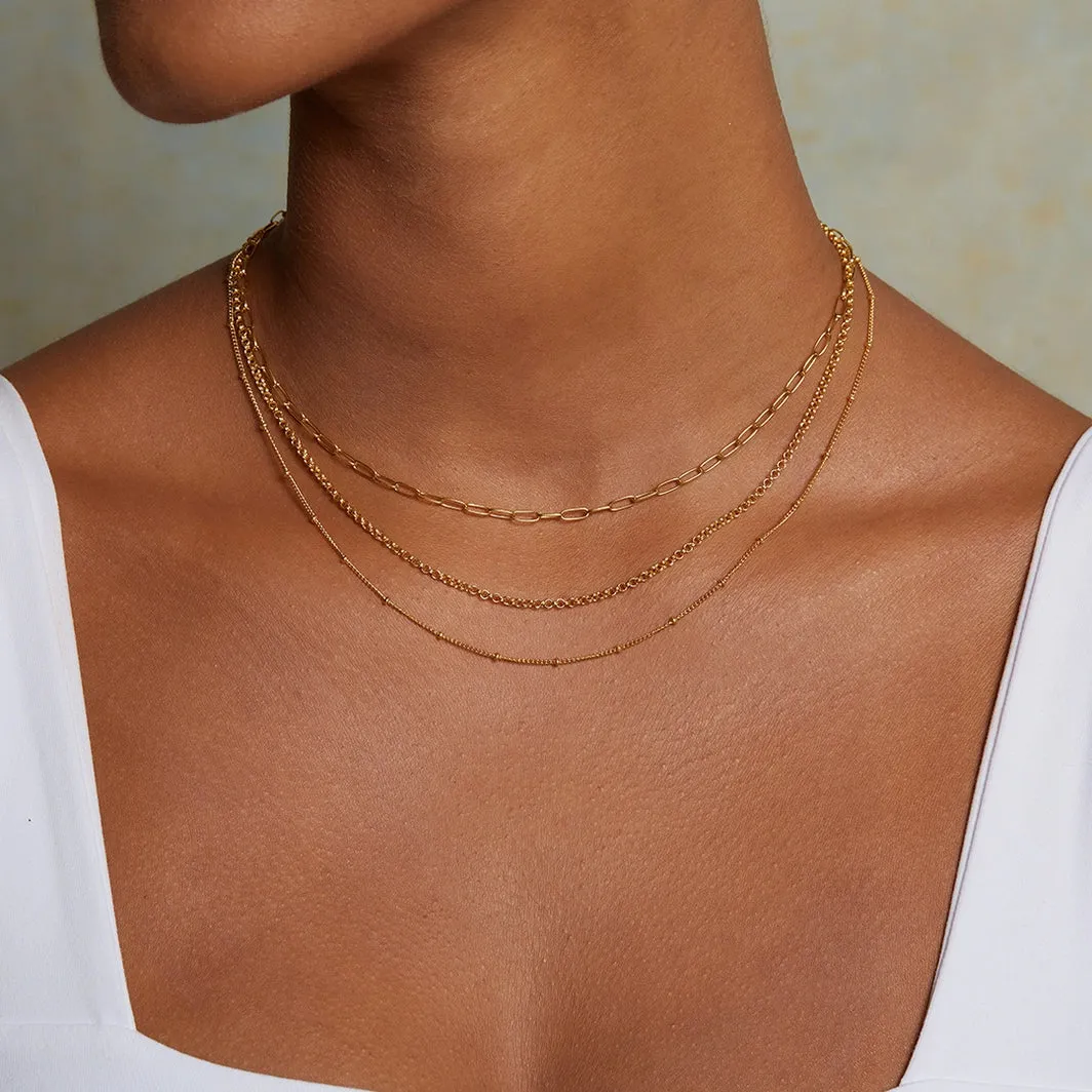 LAYERED CHAIN NECKLACE