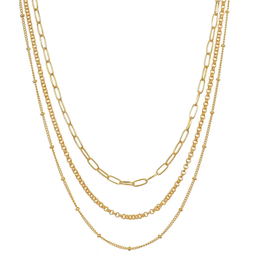 LAYERED CHAIN NECKLACE