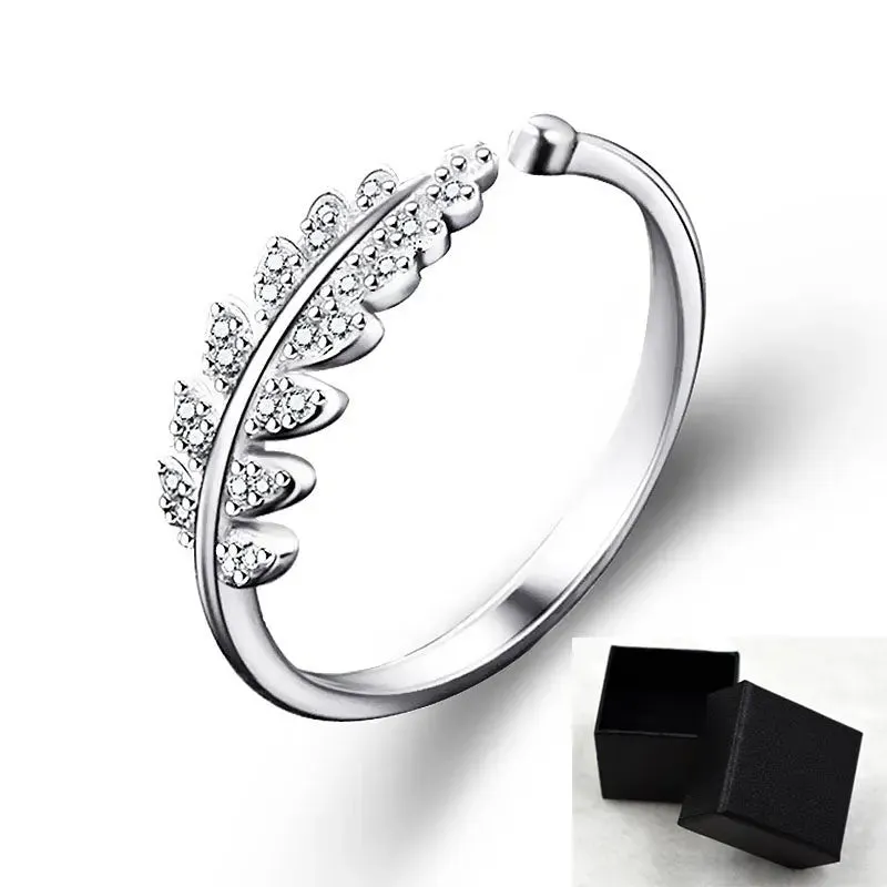 Leaf & Flower Design Women's Ring