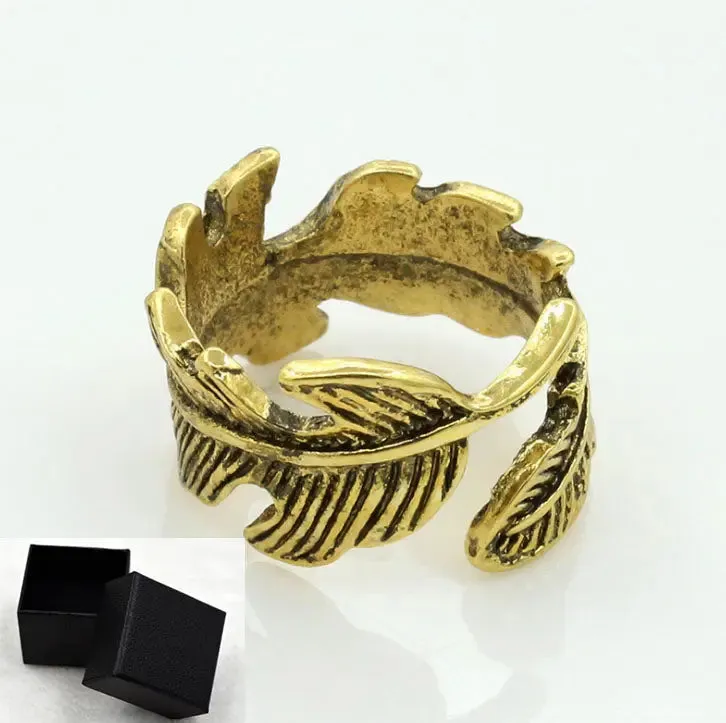 Leaf & Flower Design Women's Ring