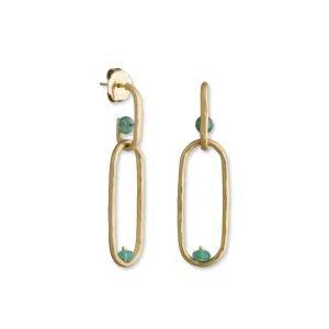 Lika Behar Emerald "Caroline" Earrings