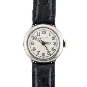 Longines Antique Sweep Seconds Doctors Watch in Sterling Silver C.1925