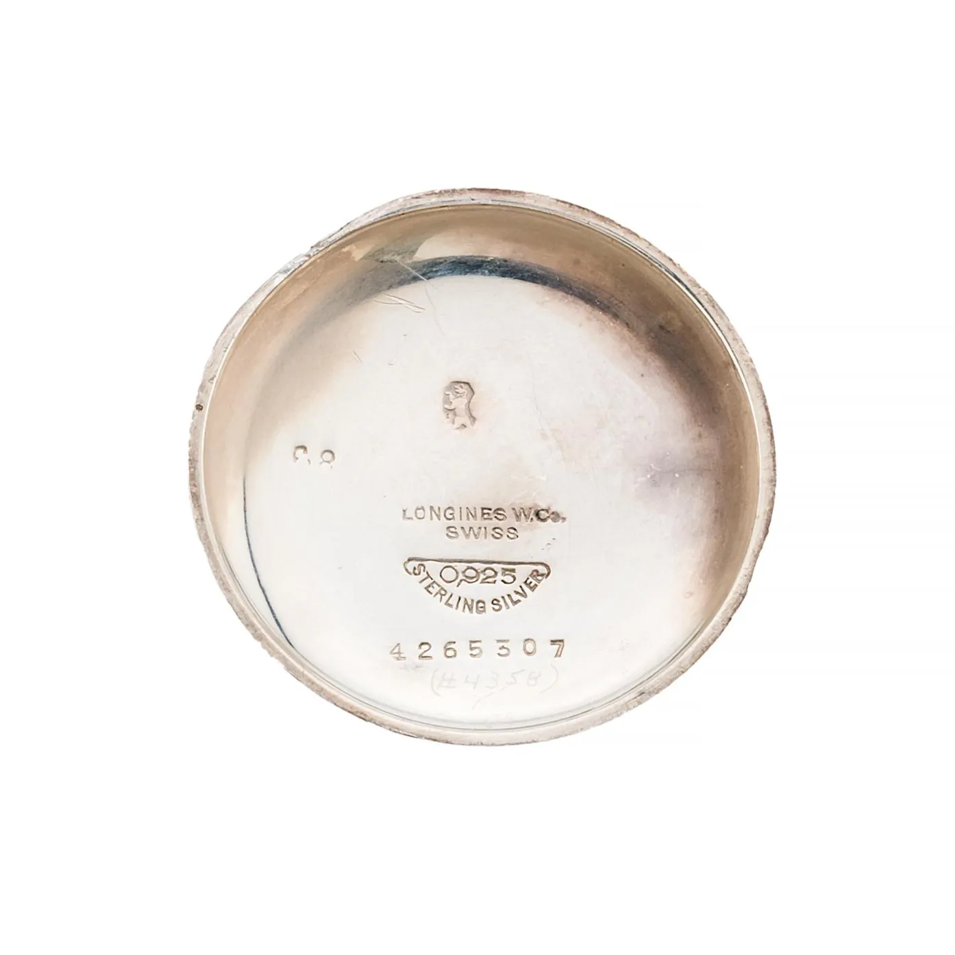 Longines Antique Sweep Seconds Doctors Watch in Sterling Silver C.1925