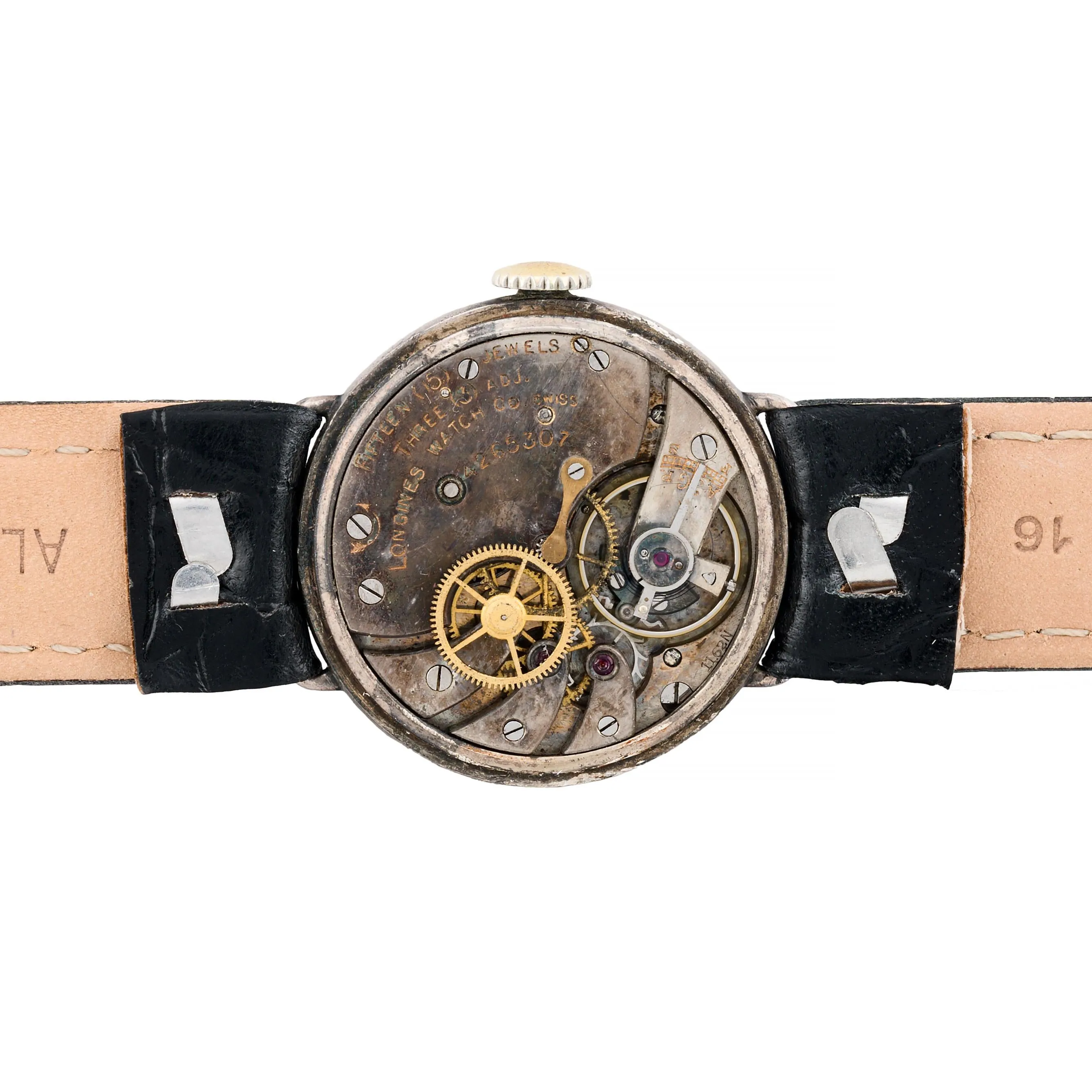 Longines Antique Sweep Seconds Doctors Watch in Sterling Silver C.1925