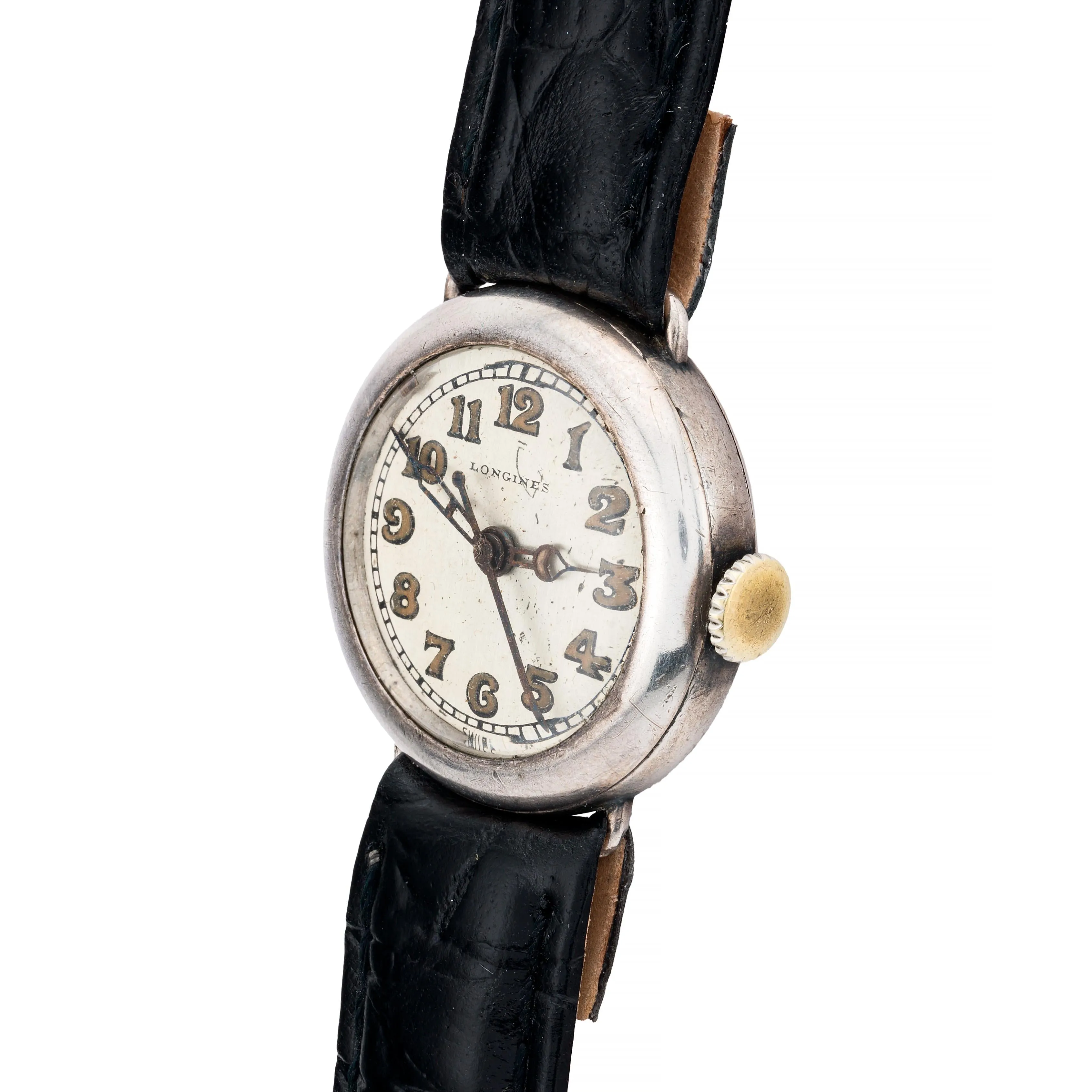 Longines Antique Sweep Seconds Doctors Watch in Sterling Silver C.1925