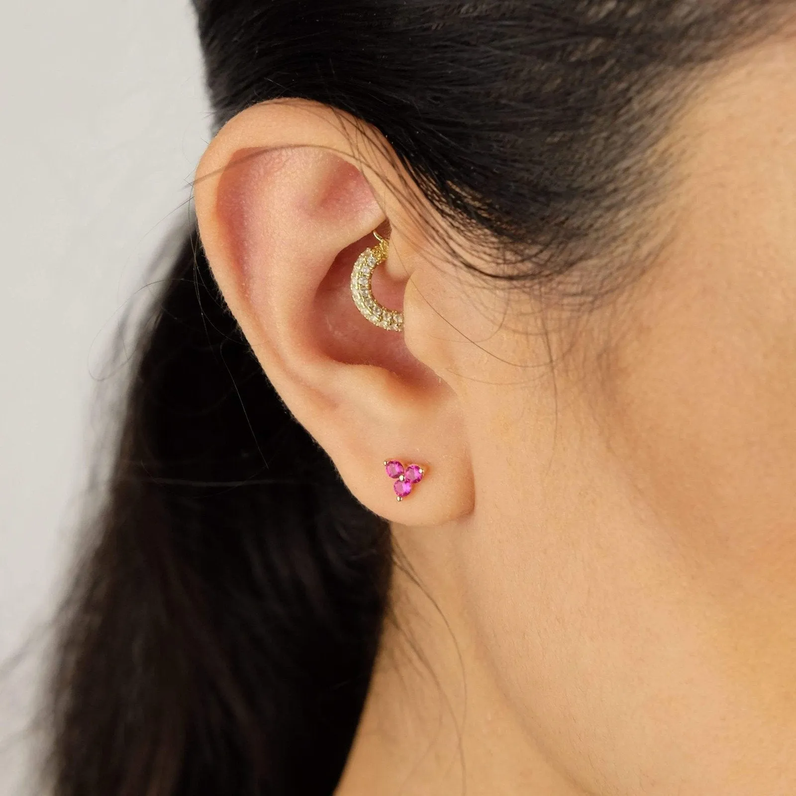 Lotus Stud Earring