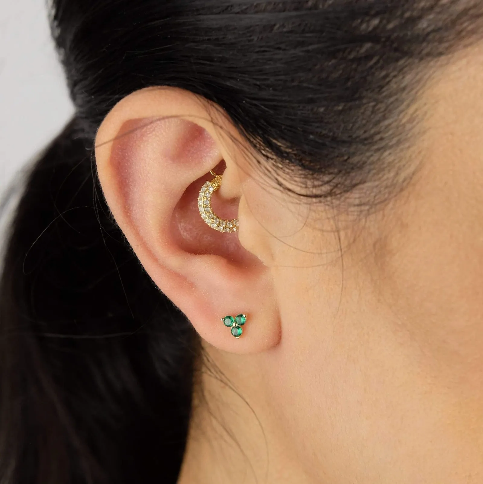 Lotus Stud Earring