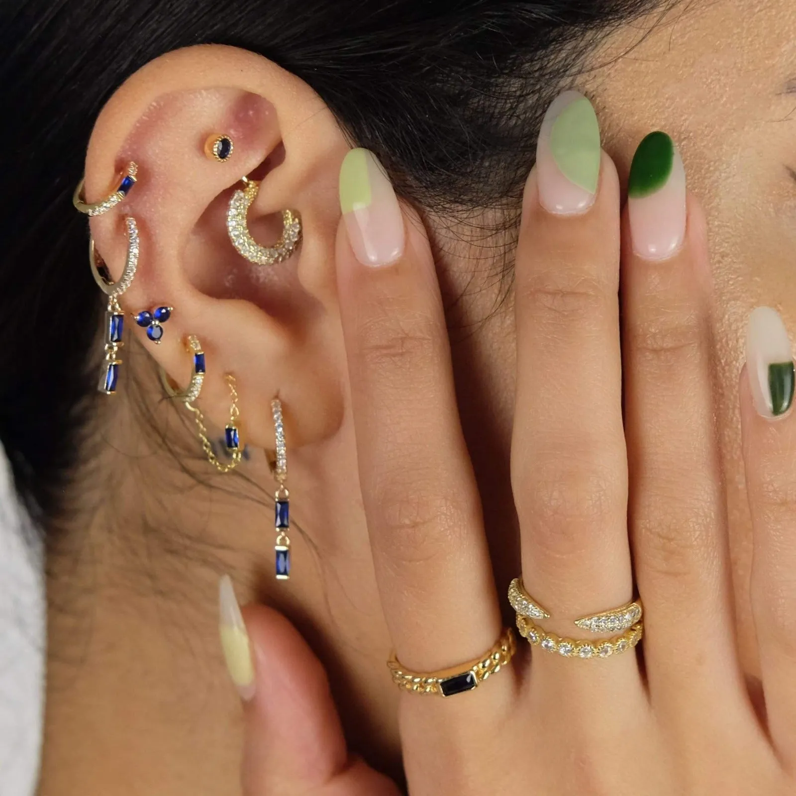 Lotus Stud Earring