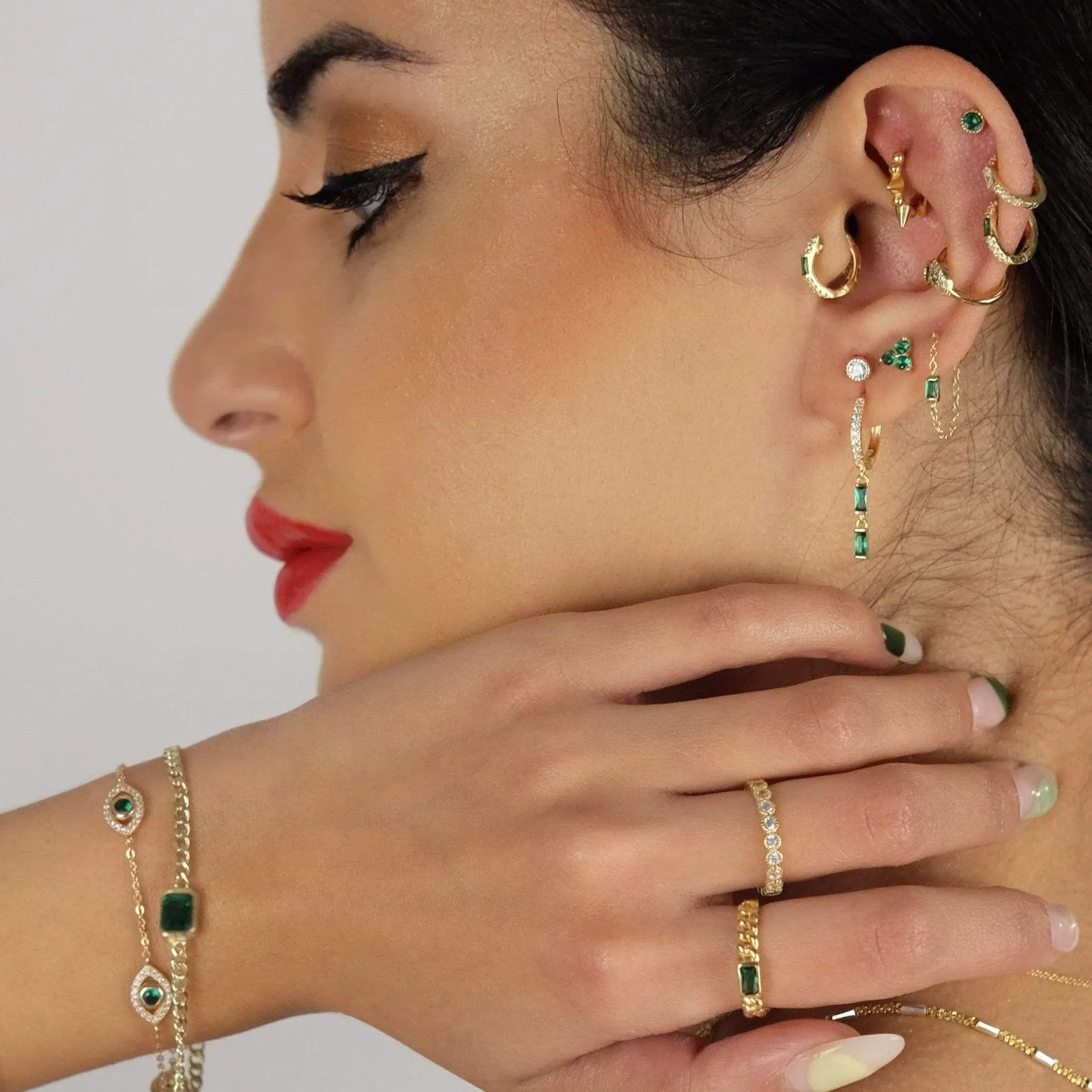 Lotus Stud Earring