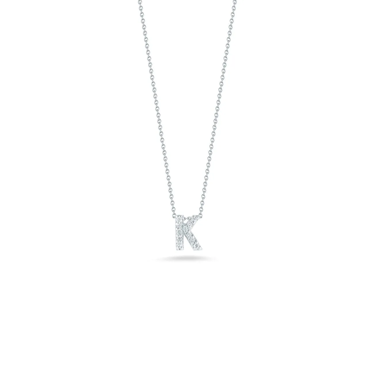 LOVE LETTER K PENDANT WITH DIAMONDS